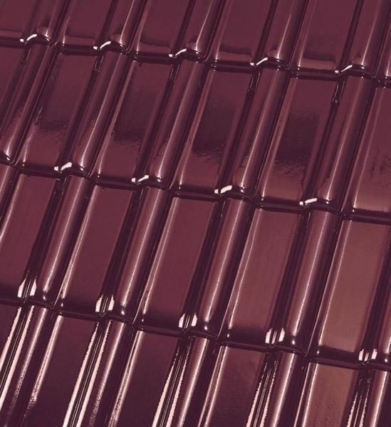 Керамическая черепица Koramic Madura 11 красное вино глазурь