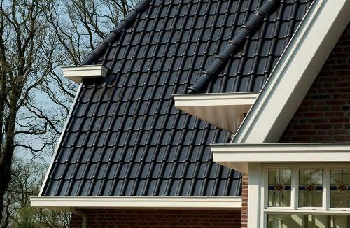 Керамическая черепица Koramic Alegra 10 глубокий черный ангоб