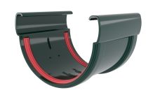 Соединитель желобов  ПВХ стандарт зеленый, 120х90мм