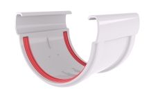 Соединитель желобов  ПВХ стандарт белый, 135х90мм