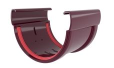 Соединитель желобов  ПВХ стандарт бордо, 135х90мм