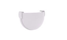 Заглушка желоба универсальная  ПВХ стандарт белый, 135х90мм