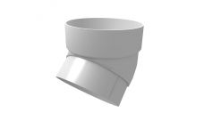 Колено трубы 45° ПВХ стандарт белый, 135х90