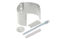 Кронштейн трубы на кирпич(в комплекте защелка, шпилька-саморез + дюбель) Zn