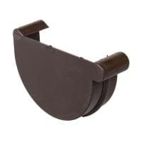 Заглушка левая для желоба 150мм ПВХ