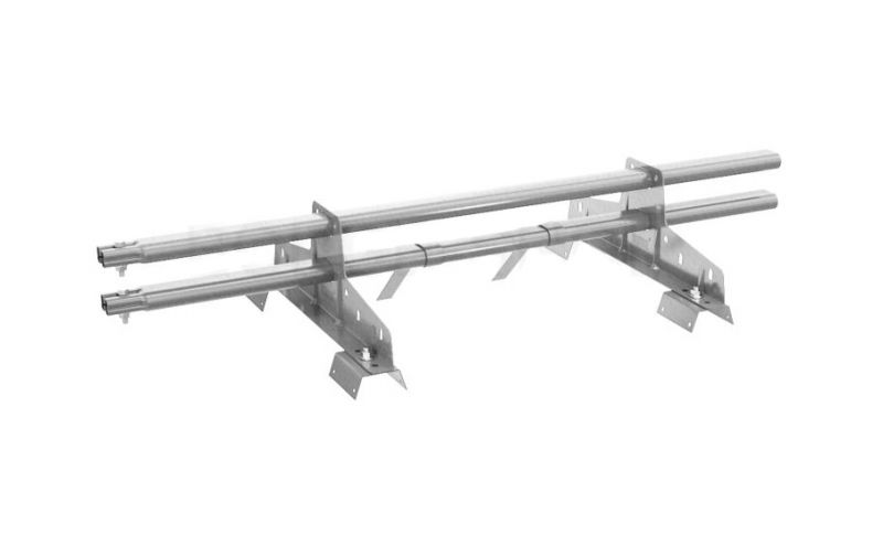 Комплект трубчатого снегозадержания BORGE 1 м для профнастила H-114, оцинкованный