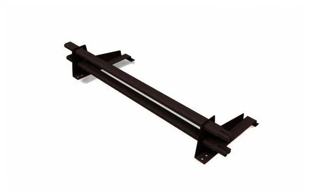 Комплект трубчатого снегозадержания BORGE 1 м для металлочерепицы с высокой ступенькой 400 мм, черный