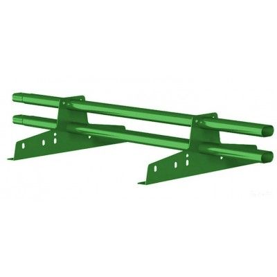 Комплект трубчатого снегозадержания BORGE 1 м для металлочерепицы с высокой ступенькой 400 мм, зеленый мох