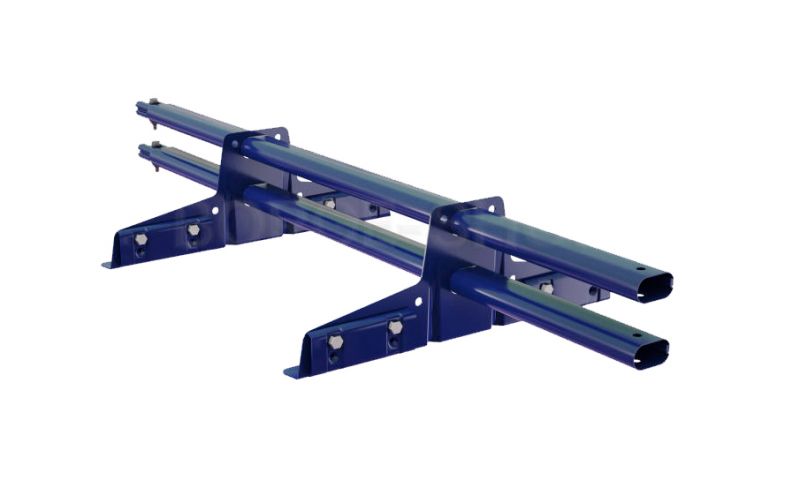 Комплект трубчатого снегозадержания BORGE 1 м для металлочерепицы с высокой ступенькой 350 мм, сигнально-серый