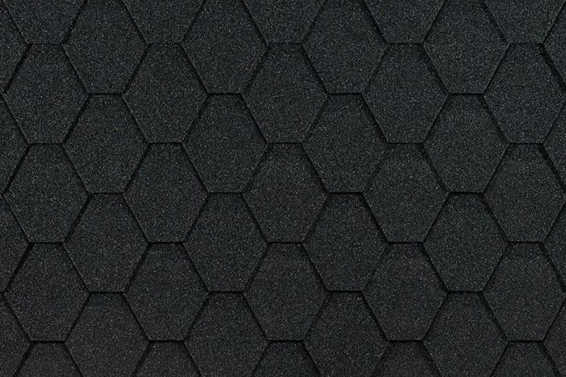 Гибкая черепица Docke / Деке  EURASIA ШЕСТИГРАННИК, Серый