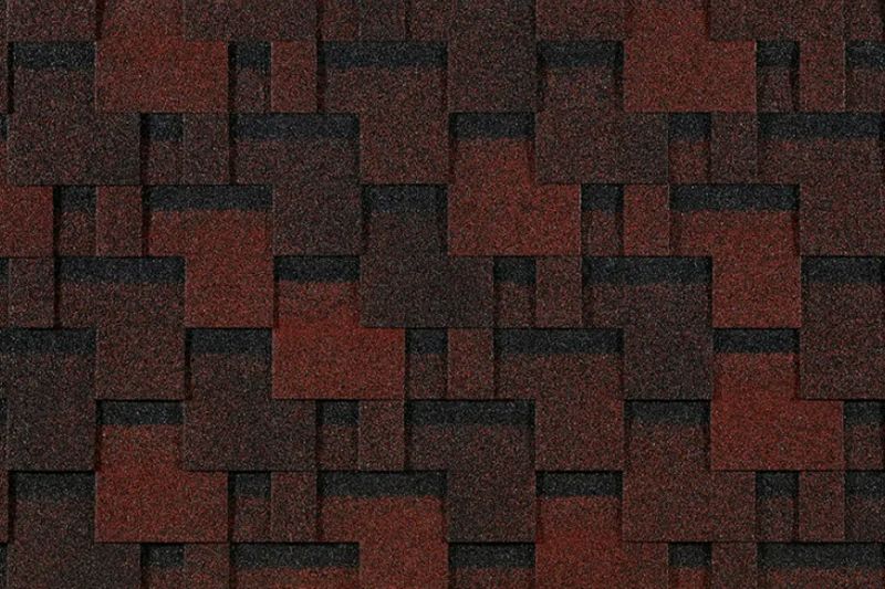 Гибкая черепица Docke / Деке EURASIA ЛАБИРИНТ,Красный