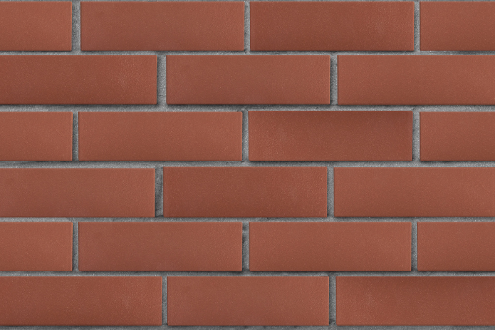 Кирпич клинкерный ЛСР Эдинбург темно-красный гладкий 250*85*65 мм