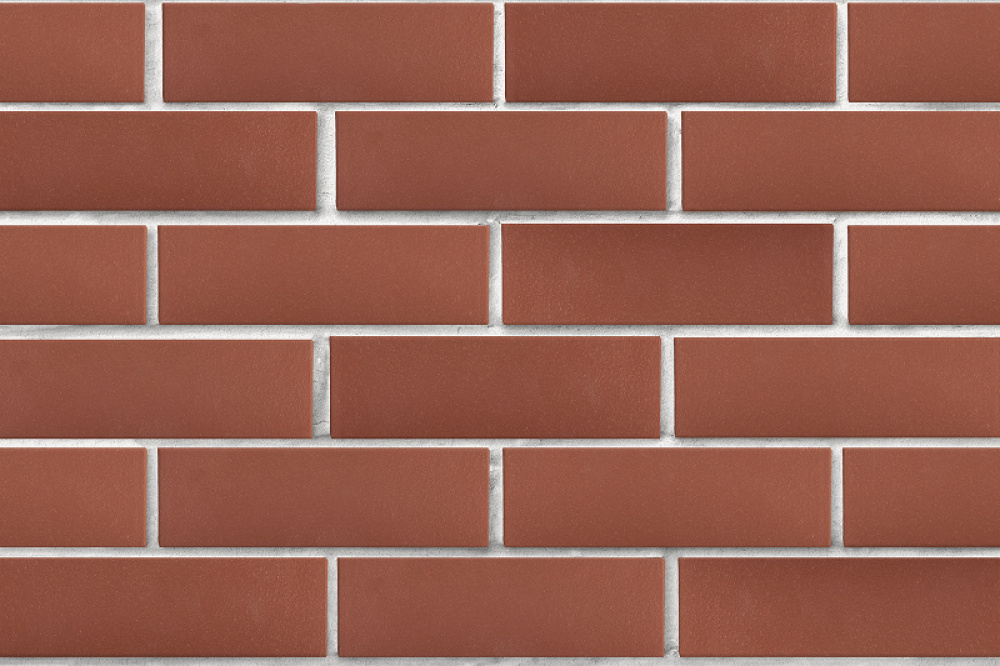 Кирпич клинкерный ЛСР Эдинбург темно-красный гладкий 250*85*65 мм