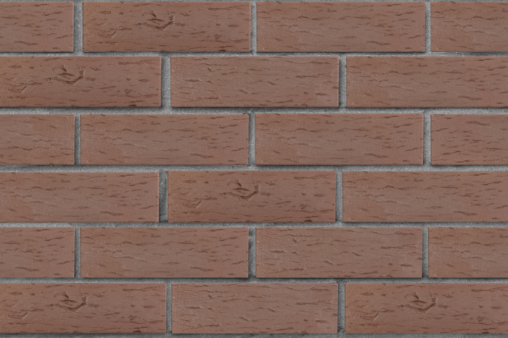 Кирпич клинкерный ЛСР Мюнхен коричневый береста 250*85*65 мм