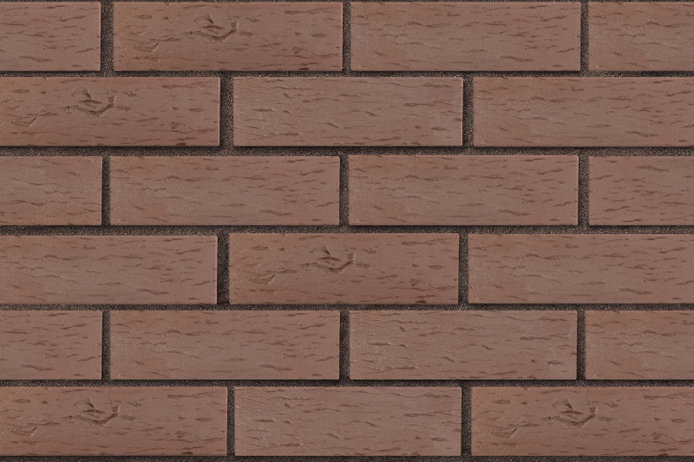 Кирпич клинкерный ЛСР Мюнхен коричневый береста 250*85*65 мм