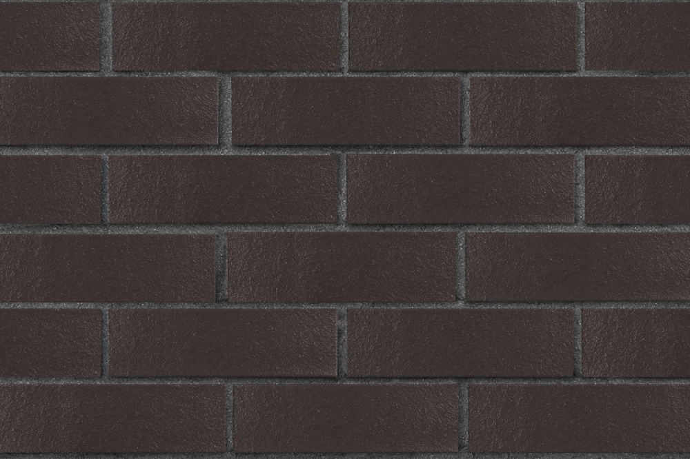 Кирпич клинкерный ЛСР Рейкьявик черный ангоб глянцевый гладкий 250*85*65 мм