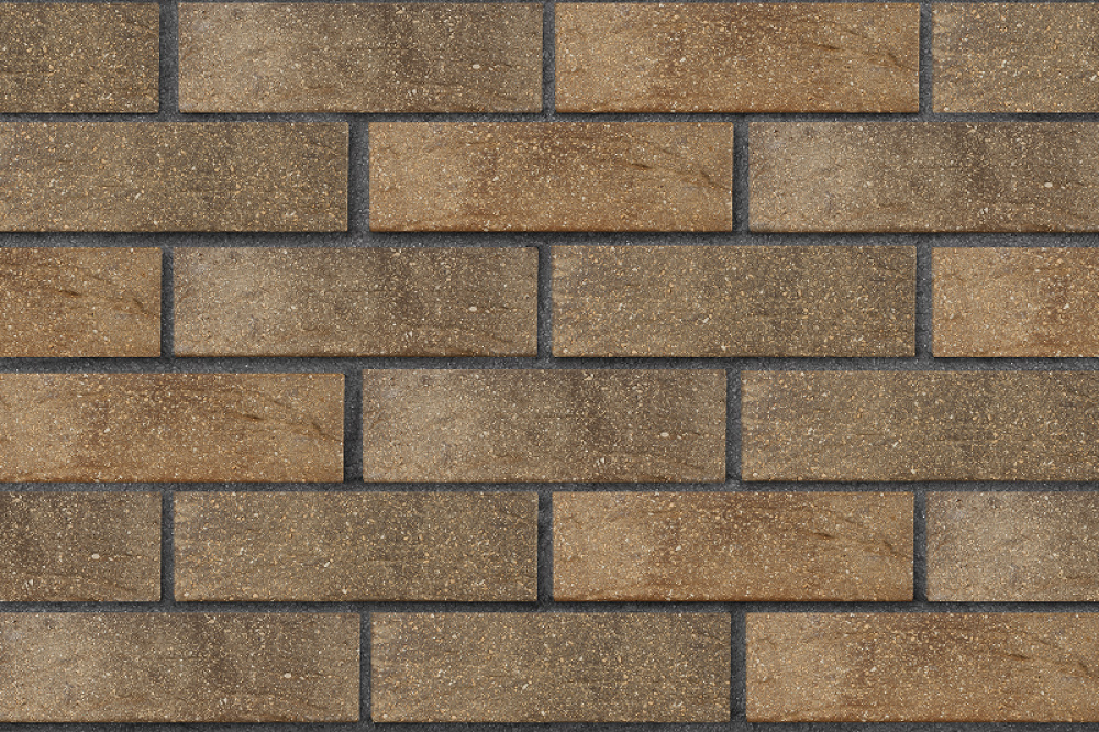 Кирпич облицовочный пустотелый ЛСР светло-коричневый флэш ультра рустик, 250*120*65 мм