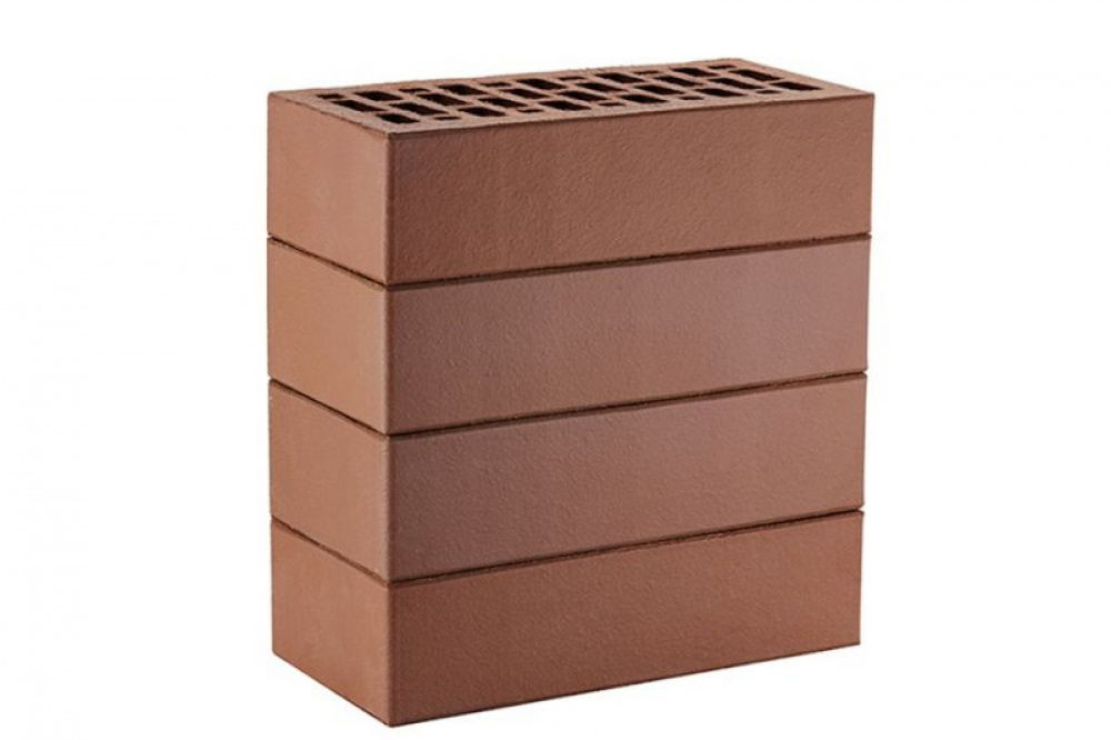 Кирпич облицовочный ЛСР коричневый гладкий М175 250*120*65 мм