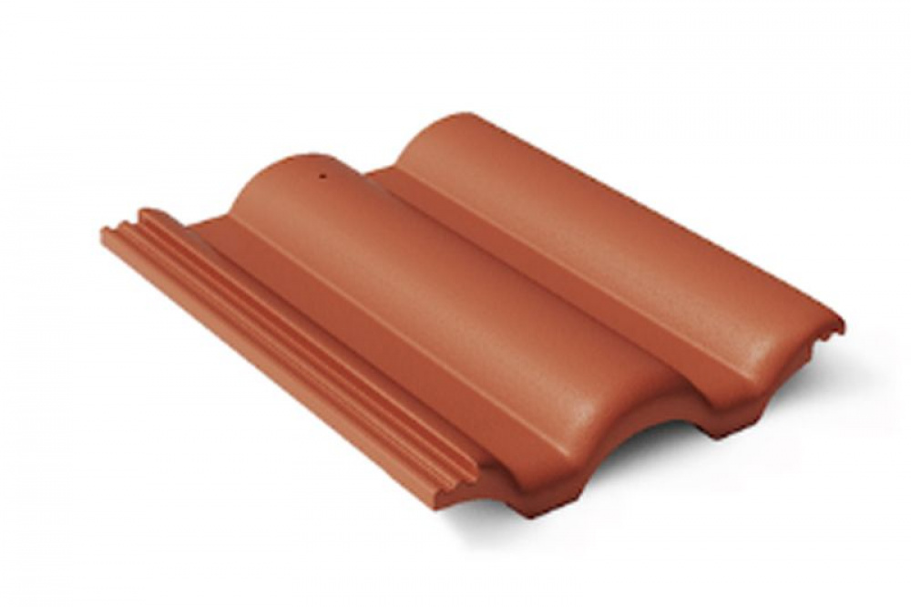 Цементно-песчаная черепица BRAAS Таунус красная