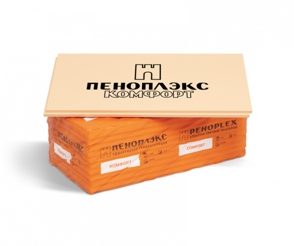 Экструдированный пенополистирол Пеноплэкс Комфорт 40х585х1185 мм
