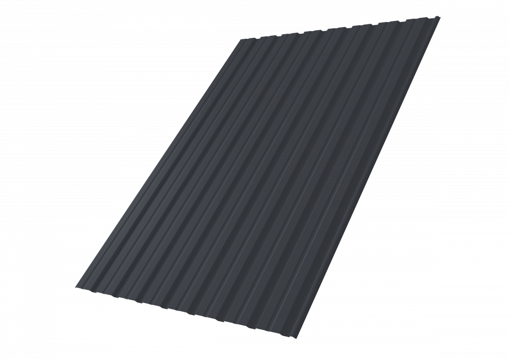 Профнастил С10R 0,5 Atlas X RAL 7024 мокрый асфальт