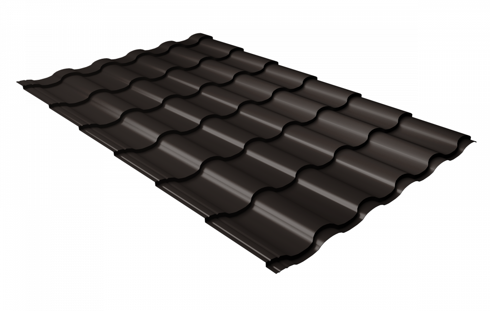 Профиль волновой Kredo 0,45 PE RR 32 темно-коричневый