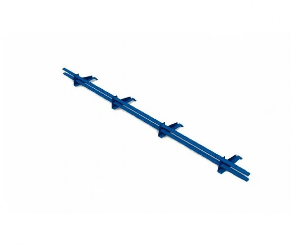 Комплект трубчатого снегозадержания BORGE для металлочерепицы, профнастила и битумной кровли 3м, сигнально-серый