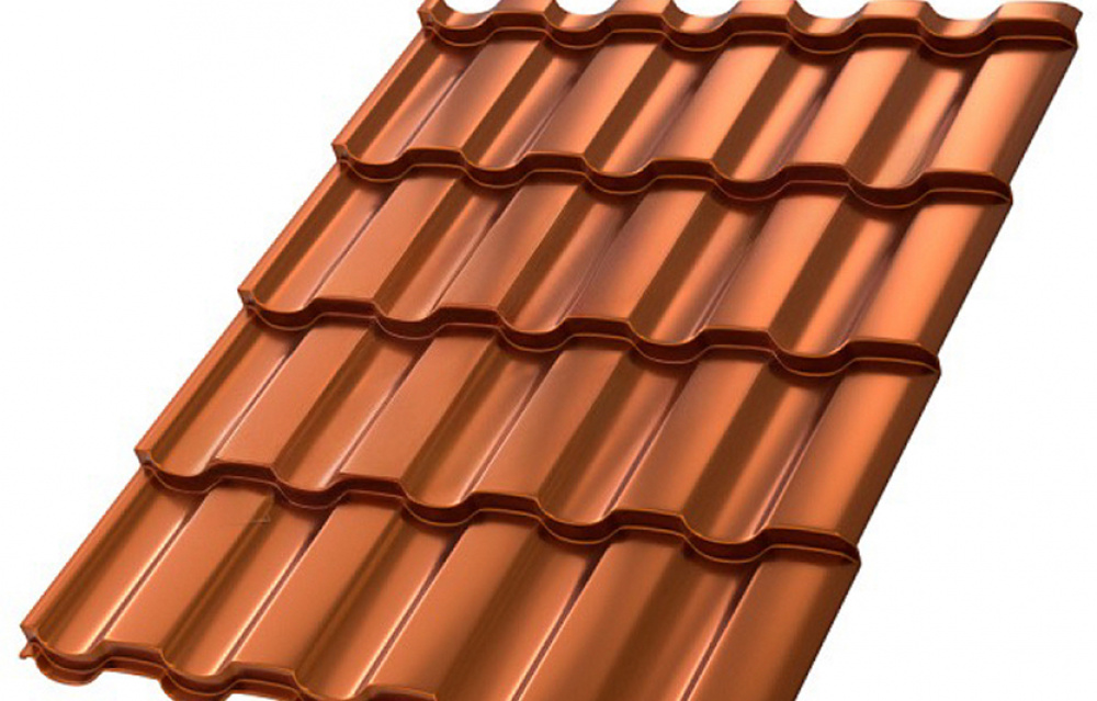 Металлочерепица МП Монтекристо-M (AGNETA-03-Copper\Copper-0.5)
