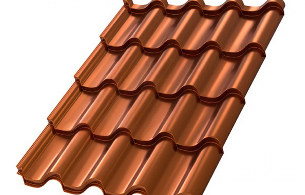 Металлочерепица МП Монтерроса-M (AGNETA-20-Copper\Copper-0.5)