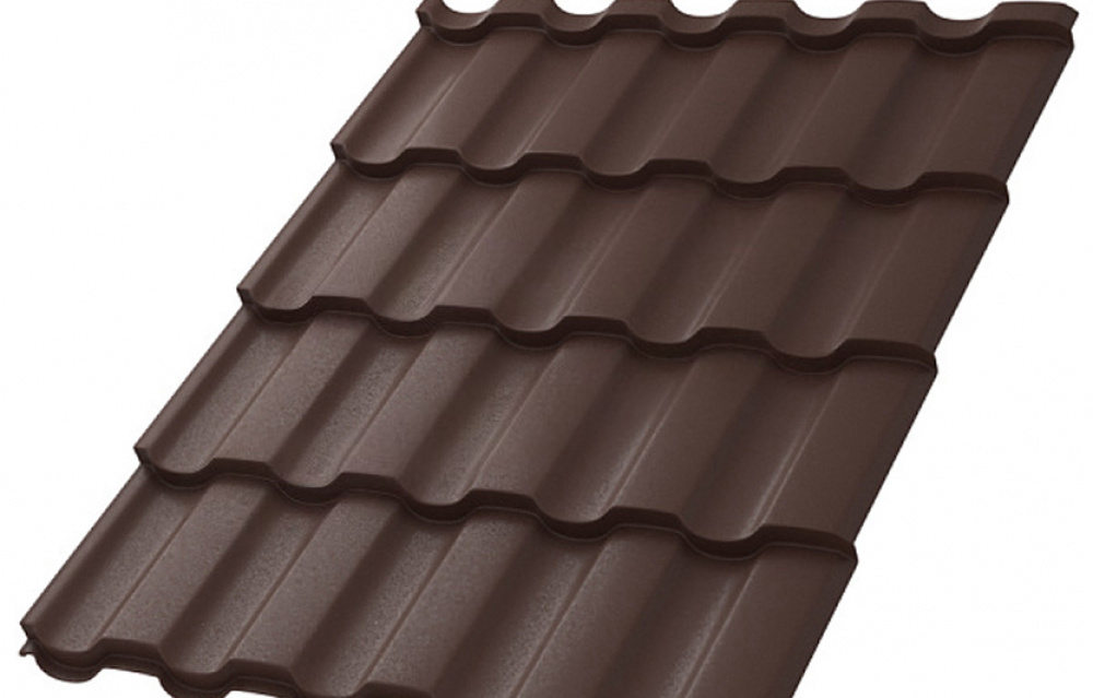 Металлочерепица МП Монтекристо-ML (MattMP-20-8017-0.5)