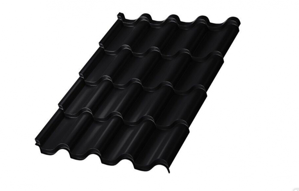 Металлочерепица МП Монтерроса-SL NormanMP (ПЭ-01-9005-0.5)