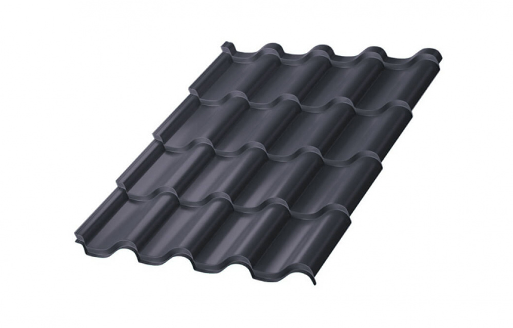 Металлочерепица МП Монтерроса-XL NormanMP (ПЭ-01-7016-0.5)