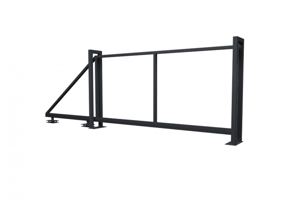 Ворота откатные Жалюзи 1,68х4,5 без заполнения