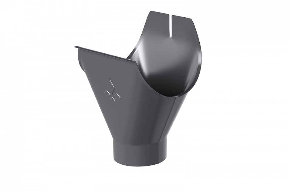 Водосточная система Aquasystem PE Воронка желоба, 90/125 RAL7024