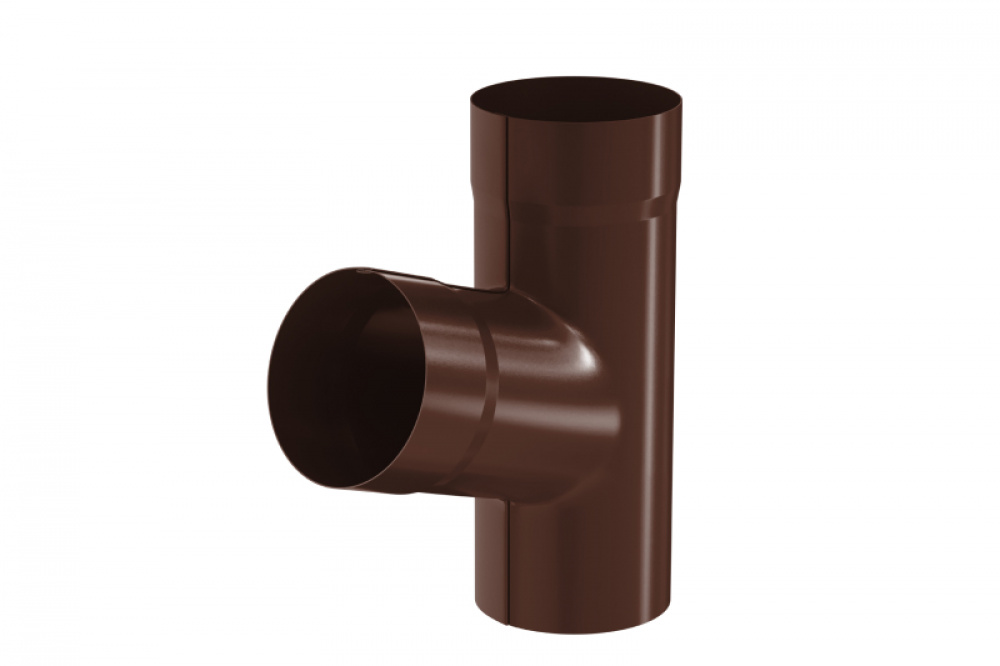 Водосточная система Aquasystem PU Тройник, 90/125 RAL8017