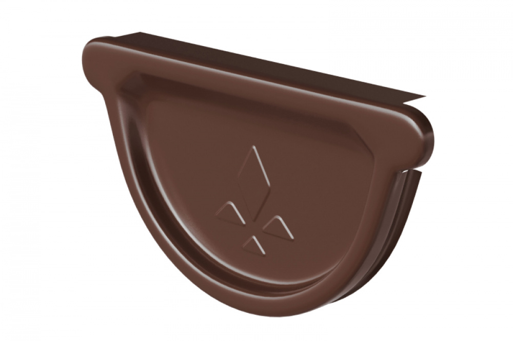 Водосточная система Aquasystem PU Заглушка универсальная с резиновым уплотнителем, 90/125 RAL8017