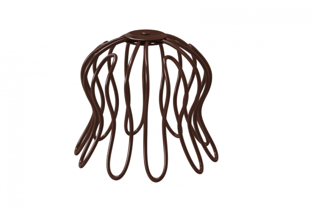 Водосточная система Aquasystem PU Защитная сетка для воронки желоба (Паук) RAL8017