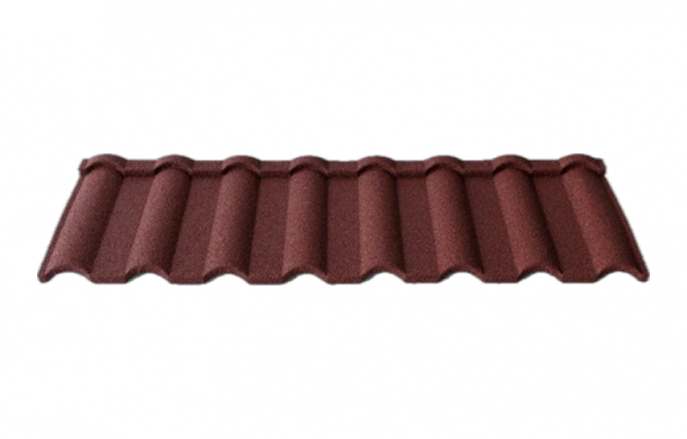 Композитная черепица TimsTile Милано 1340*420 мм Винный (2)
