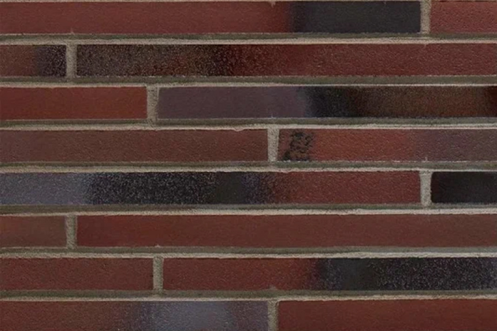 Клинкерная плитка Stroeher Riegel 50 455 braun-blau шероховатая, 490*40*14 мм