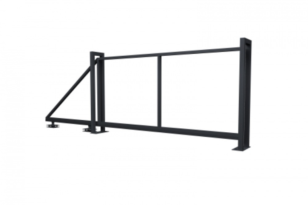 Ворота откатные Жалюзи Texas 2,0х4,0 без заполнения (ламель 150 мм)