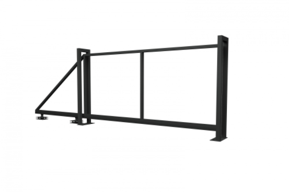 Ворота откатные Жалюзи Texas 2,0х4,5 без заполнения (ламель 150 мм)