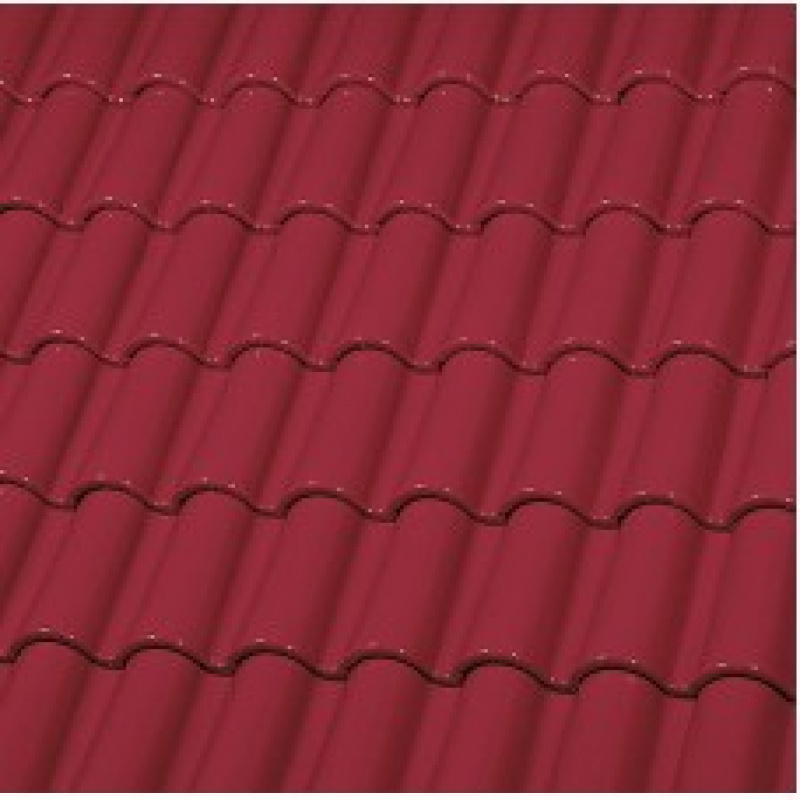 Керамическая черепица Монах и Монашка ГЛАЗУРЬ ЕТ5*2 С ДВУХ СТОРОН CARMINE