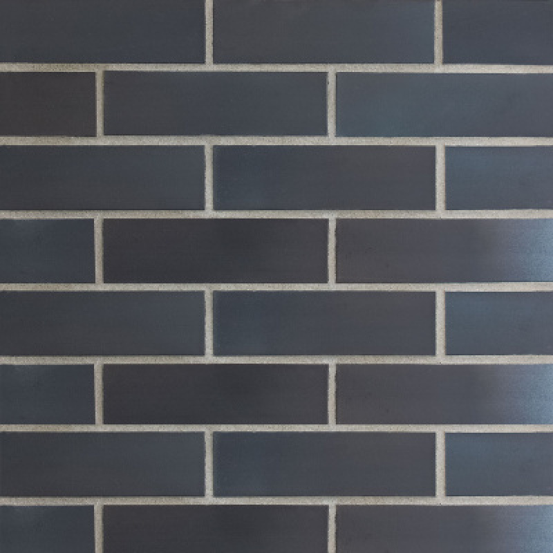 Плитка облицовочная Plato Black AB, т.коричневая гладкая,черный от-к (240х71х14),Terramatic