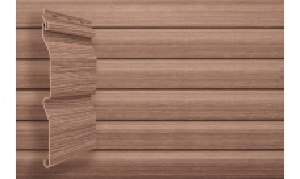 Сайдинг трехслойный виниловый Grand Line Тундра 3,6 рябина