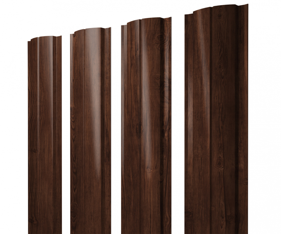 Штакетник Полукруглый Slim фигурный 0,45 Print Elite