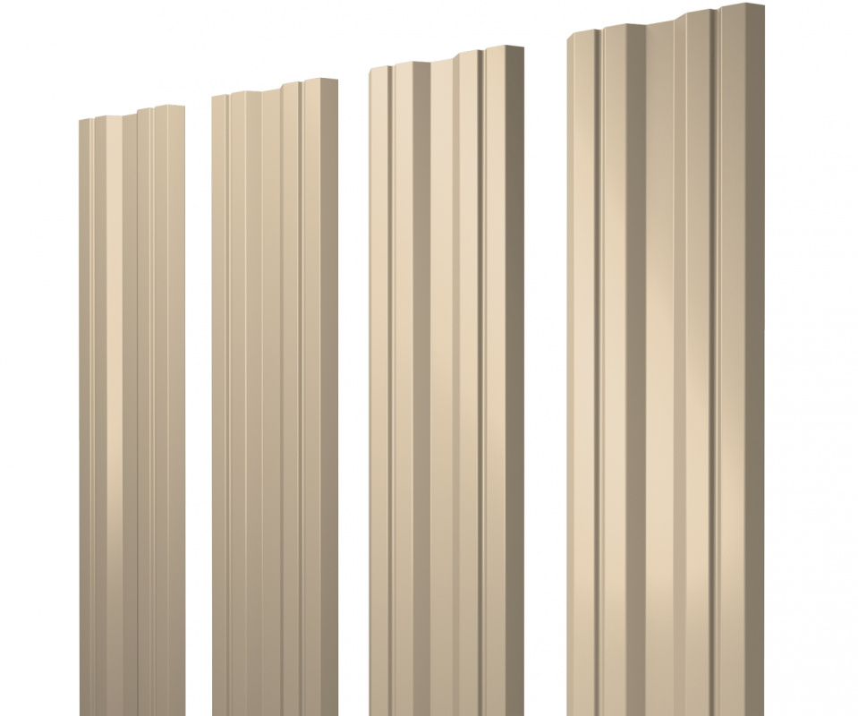 Штакетник Twin фигурный 0,5 Satin