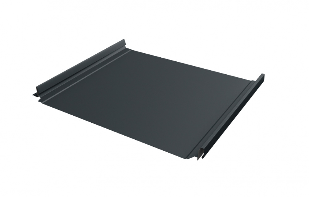 Кликфальц Pro Grand Line 0,45 Drap TR с пленкой на замках RAL 7016 антрацитово-серый