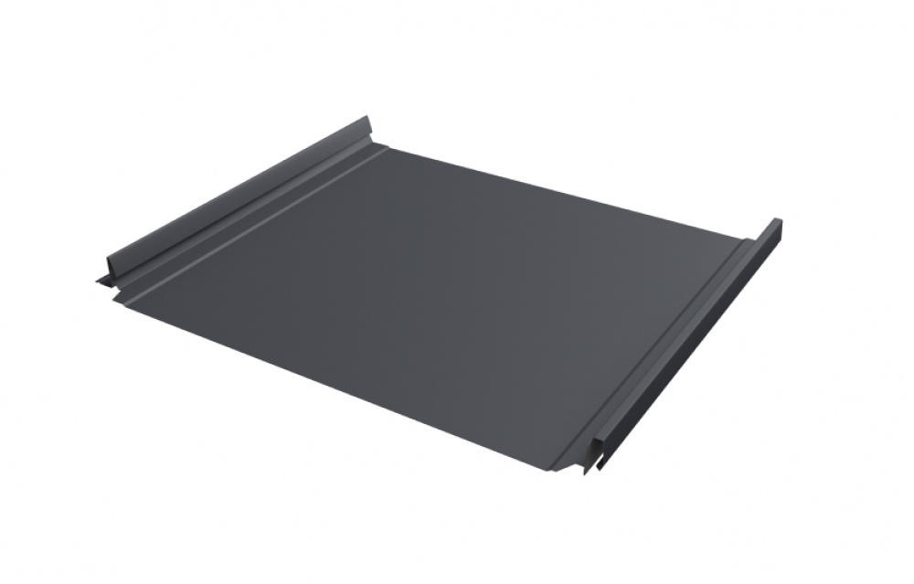 Кликфальц Pro Grand Line 0,45 Drap TR с пленкой на замках RAL 7024 мокрый асфальт