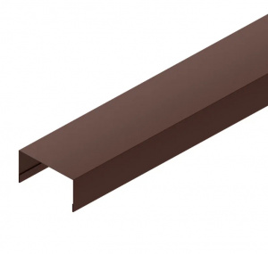 Вертикальный П-образный профиль на столб 80 (стойка) Сталь  PE (Zn180) 0,5мм RoofTop Glance