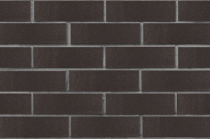 Кирпич клинкерный ЛСР Рейкьявик черный ангоб глянцевый гладкий 250*85*65 мм